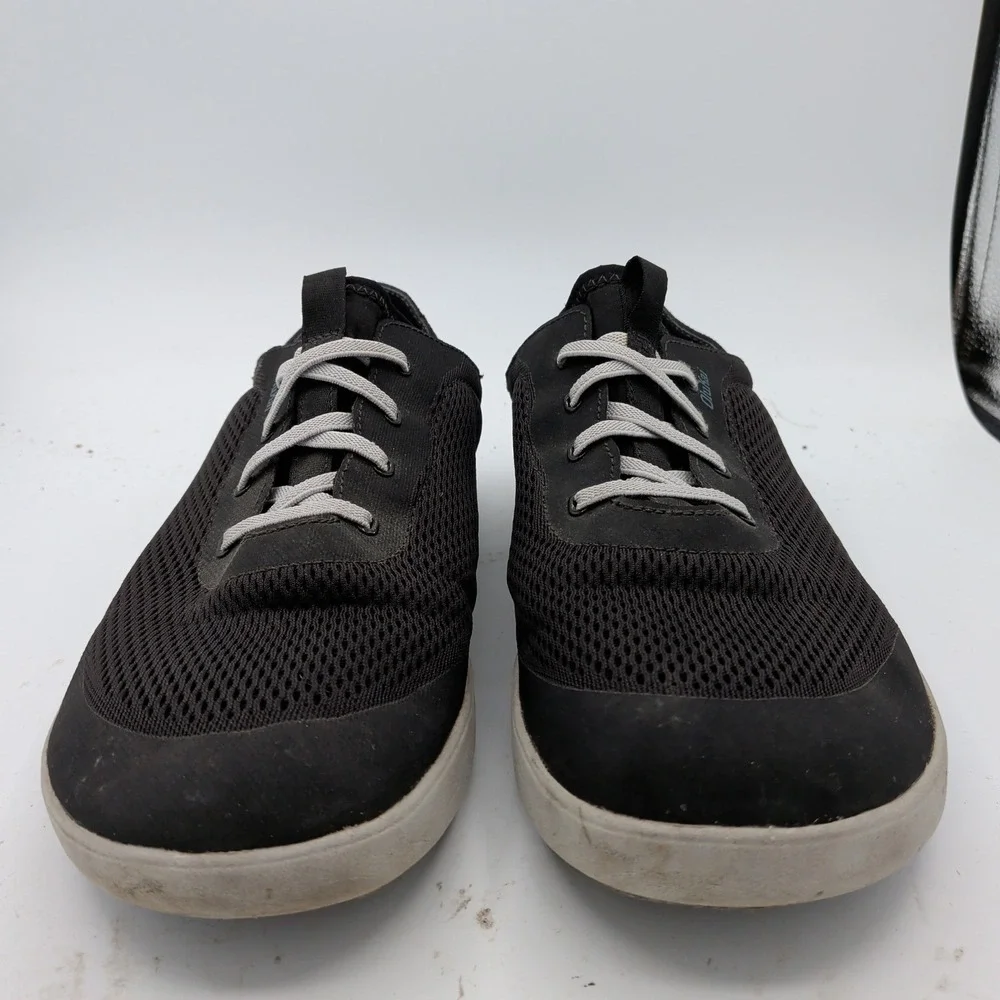 OluKai Moku Pae Mens Black Cloud Mesh Boat Shoes Sneakers 10472-40QS Size 12